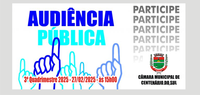 AUDIÊNCIA PÚBLICA 3º Quadrimestre de 2025