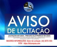 AVISO DE LICITAÇÃO